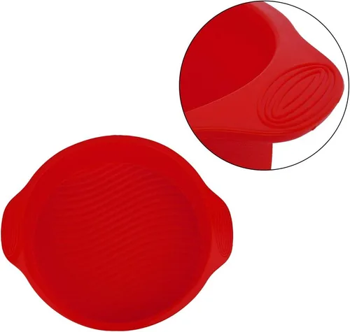 Miniatura 7 de Demeras Molde para hornear pastel de 9 pulgadas de silicona para pastel de queso (rojo)
