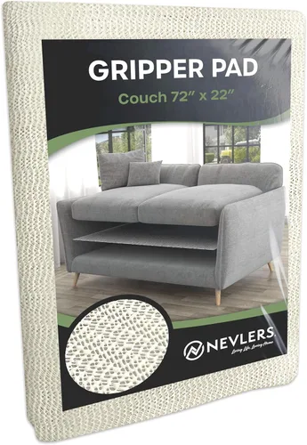 Miniatura 12 de Nevlers Almohadilla antideslizante de agarre para sofá de 22 x 48 pulgadas Agarre antideslizante para evitar deslizamientos de sofá biplaza