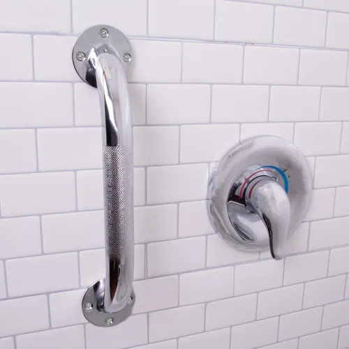 Miniatura 5 de Carex Barras de agarre texturizadas para bañeras y duchas, barras de agarre para seguridad en el baño, mango de ducha duradero de acero inoxidable