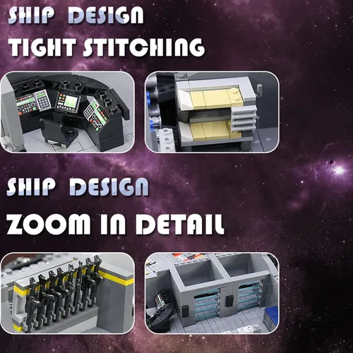 Miniatura 6 de Mould King Modelo de destructor estelar 21004, juguete de construcción de destructor estelar imperial clase Eclipse, más de 10368 piezas, kit