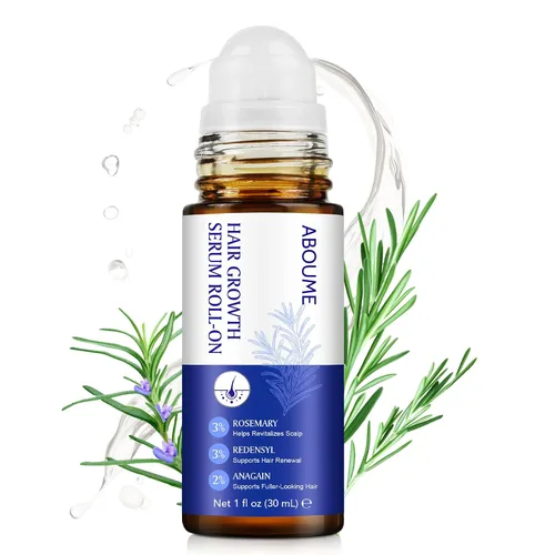 Suero para el crecimiento del cabello, aceite de romero para el crecimiento del cabello, ayuda al crecimiento del cabello para hombres y mujeres,