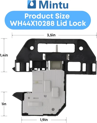 Miniatura 3 de WH44X10288 Reemplazo de cerradura de tapa para GE GUD24GSSM0WW GUD24GSSM1WW GUD27EESN0WW GUD27ESPM0DG GUD27ESPM1DG GUD27ESSJ0WW GUD27ESSJ1WW
