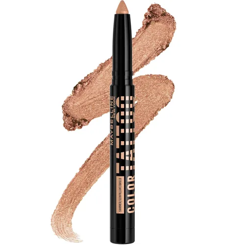 Miniatura 24 de MAYBELLINE Color Tattoo Longwear - Sombra de ojos multiusos Stix, maquillaje de ojos, I am Courageous (bronce claro brillante)