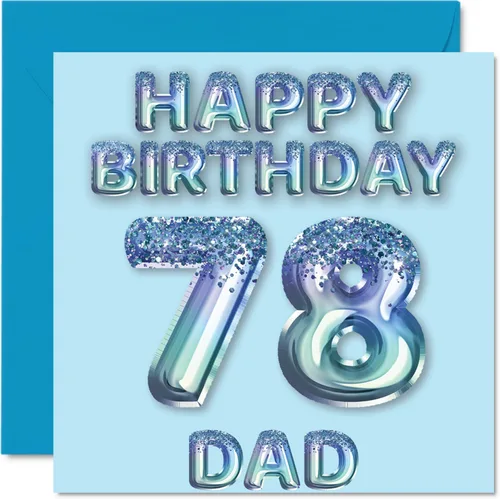 Miniatura 244 de Stuff4 Tarjeta de primer cumpleaños para niños, globo de fiesta con purpurina azul, tarjetas de feliz cumpleaños para niño de 1 año, nieto, hijo, 57