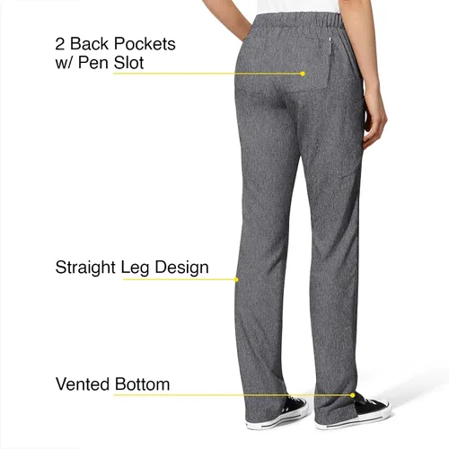 Miniatura 4 de WonderWink Women's Flat Front Cargo Scrub Pant