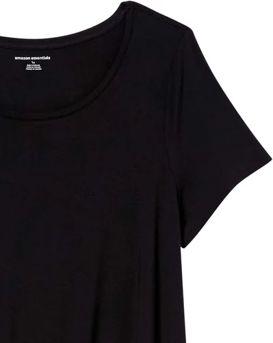Miniatura 6 de Tienda Essentials - Blusa con manga corta, cuello redondo y corte relajado para mujer (disponible en talla extragrande)