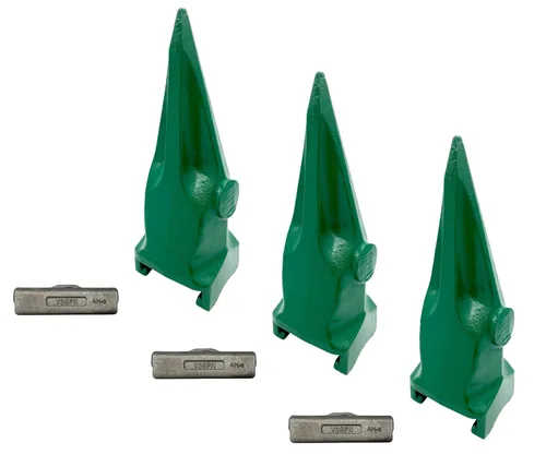 Miniatura 6 de Cubo de excavadora solo diente de roca de tigre con pin, compatible con ESCO Super V39 Series - V39VY (1)