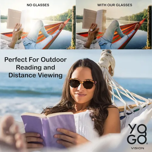 Miniatura 3 de Yogo Vision Bifocal Sunglasses for Women Reader Sunglasses Classic Retro Style Sun Protection Outdoors Eyewear