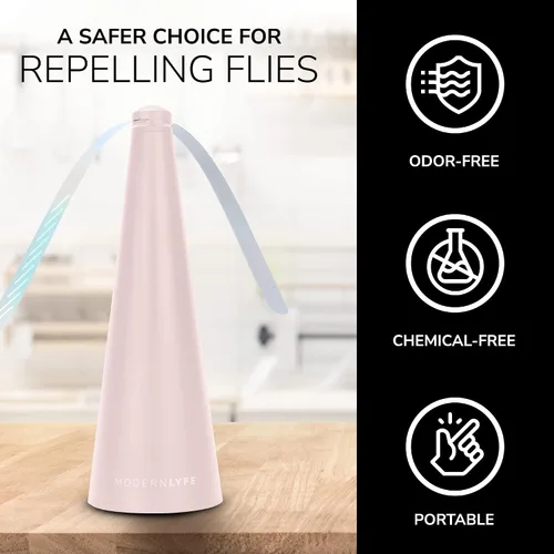 Miniatura 4 de Ventiladores Antimoscas para Mesas de Modern Lyfe - Alimentados por Batería AA y USB - Matamoscas Accesorio para Acampar al Aire Libre o para Comida