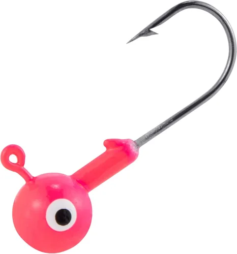 Dr.Fish Paquete de 20 Cabezas de Jig de Pesca, Jig de Crappie Cabeza de Bola Redonda Anzuelos de Pesca de Agua Dulce Lubina Trucha Panfish Walleye
