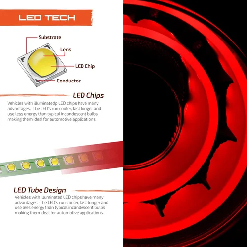 Miniatura 5 de AKKON - Compatible con 2009-2017 GTR GT-R R35 Sport Coupé 2 puertas LED negras luces traseras conductor+pasajero con freno de estacionamiento