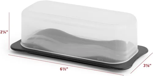 Miniatura 5 de Signoraware Mantequillera con Tapa - Recipiente Guardamantequilla con Tapa Transparente para Encimera, Refrigerador - Plástico Duradero