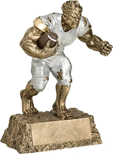 Monster Football Trophy | Premio de la Bestia de Fútbol – 6.75 pulgadas o 9 pulgadas de alto – Placa grabada bajo petición