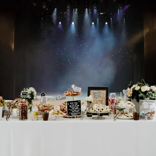 Miniatura 4 de Luces de fondo de escenario de 5 x 4 pies, confeti láser, luces de escenario, decoración de azulejos, suelo, fotografía, fondo, música, fiesta