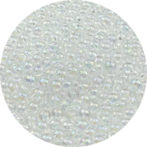 Miniatura 81 de 2000 cuentas redondas acrílicas de 0.157 pulgadas (0.157 in), cuentas espaciadoras de colores AB con agujero para bricolaje, pulseras, collares