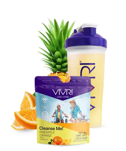 Miniatura 3 de VIVRI Desafío ENS de 10 días ¡Shake Me! Fusión de chocolate vegano Power Me! Mango naranja Cleanse Me! Naranja piña Batido de reemplazo