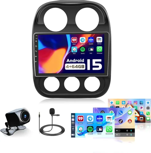 Miniatura 10 de Radio de coche para Jeep Compass Patriot 2010 2011 2012 2013 2014 2015 2016: pantalla táctil Android de 10.1 pulgadas para Compass Patriot estéreo