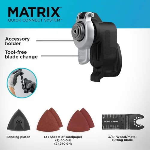 Miniatura 2 de BLACK+DECKER BDCMTO accesorio de herramienta oscilante de matrices