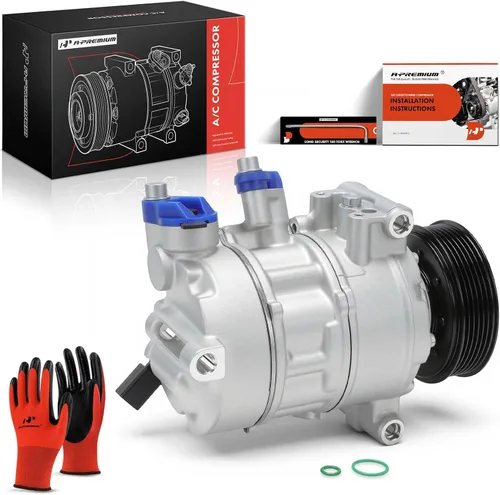 Miniatura 10 de A-Premium Compresor de A/C con embrague compatible con Audi A4 2017-2020, A4 allroad/Quattro 2017-2019, Q7 2018-2020, A6 2016-2018, A6 Quattro