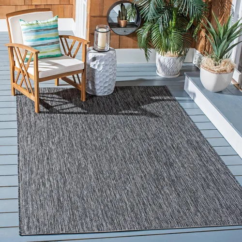 Miniatura 51 de SAFAVIEH Courtyard Collection CY8520 - Alfombra decorativa sólida para interiores y exteriores, impermeable, fácil limpieza, 2 x 3 pies 7 pulgadas