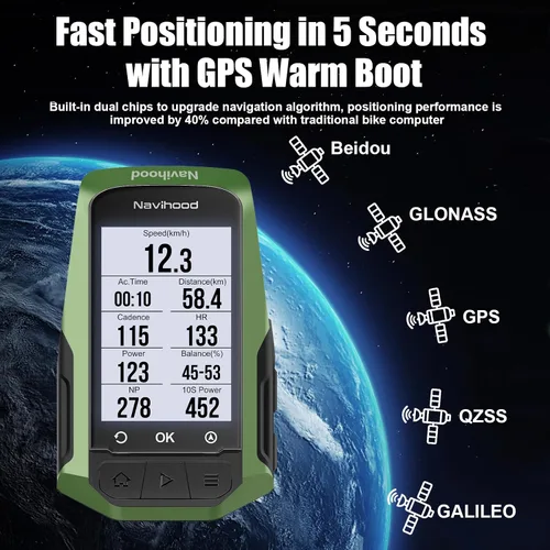 Miniatura 3 de MEILAN Navihood L1 - Computadora GPS para bicicleta, computadora de navegación con mapas sin conexión y planificación dinámica de la carretera