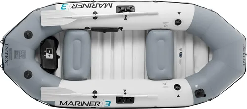 Miniatura 8 de INTEX Mariner Inflatable Boat Series: Includes Deluxe Boat Oars and High-Output Pump – SuperTough PVC – Wear-Resistant Keel – Removable Fishing Rod