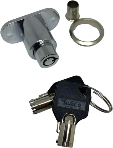 Cerraduras tubulares de émbolo para armarios y vitrinas SafeCo Brands de alta seguridad (llave similar)
