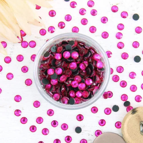 Miniatura 40 de Estrás para aplicar con calor - 6SS, 10SS, 16SS, 20SS, 30SS - 32 colores Iron-on hotfix rhinestones - add brilliant sparkle to apparel, denim