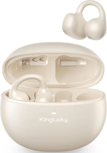 Miniatura 8 de Kinglucky Auriculares con Clip Mejorados Ajuste Cómodo y Sonido Cristalino, 50H de Reproducción Auriculares Abiertos Bluetooth 5.4 Inalámbricos