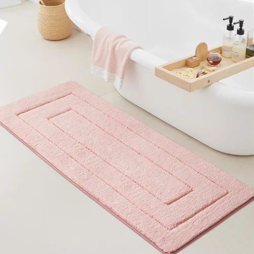 Miniatura 31 de GRANNY SAYS Alfombras de baño antideslizantes, lavables, extra suaves y absorbentes de agua para baño, alfombra de baño peluda de felpa, alfombra