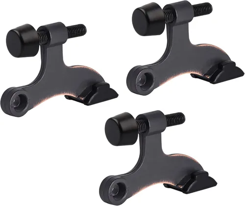 Miniatura 16 de HOMOTEK Paquete de 20 topes de puerta con pasador de bisagra, topes de bisagra para la parte superior de la puerta, tope de puerta ajustable de lujo