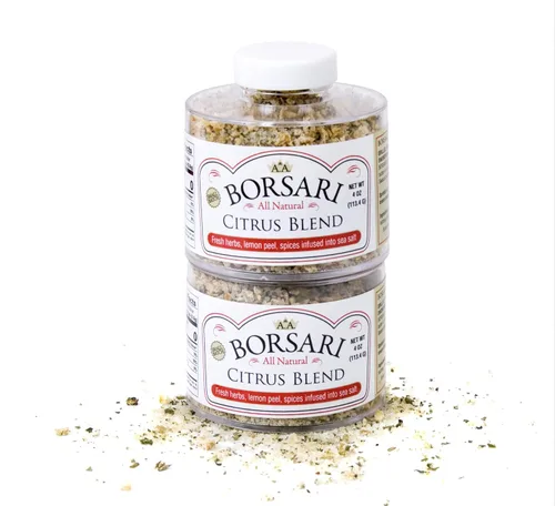 Miniatura 9 de Borsari Condimento de sal cítrica – Sal sazonada gourmet con limón, pimienta y hierbas – Sal de condimento cítrico premium – Mezcla de condimentos