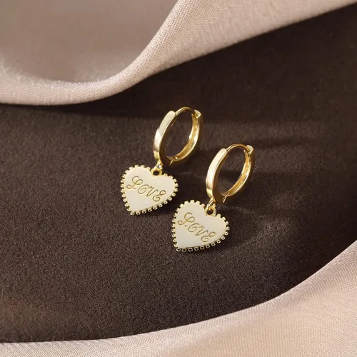 Miniatura 4 de SLUYNZ Stering - Aretes de aro pequeños con forma de corazón de plata para mujer
