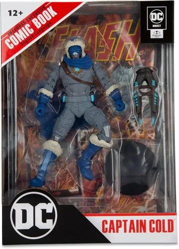 Miniatura 10 de McFarlane Toys - Figura DC Direct 7IN con cómic - The Flash WV2 - Captain Cold Capitán Cold