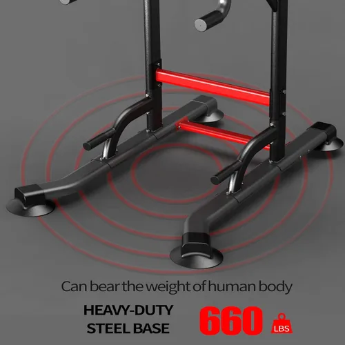 Miniatura 4 de K KiNGKANG Torre de Potencia Ajustable para Gimnasio en Casa - Estación Multifuncional de Dominadas y Fondos para Entrenamiento de Fuerza