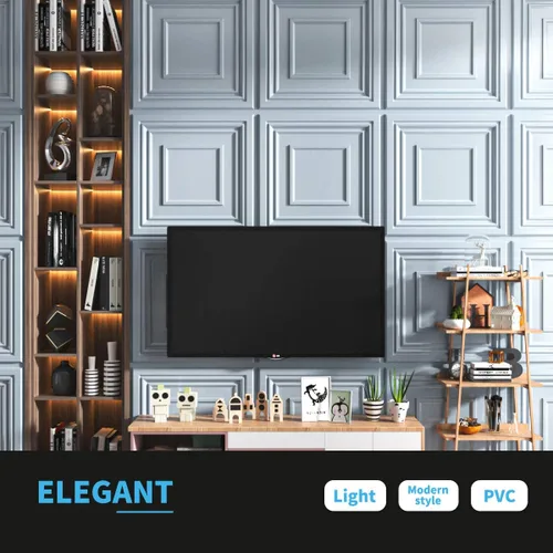 Miniatura 19 de Art3d Panel de Pared de Diamante 3D de PVC Dentado a Juego-Negro Mate, para Decoración Interior Residencial y Comercial Diamante mate negro