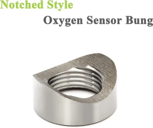 Miniatura 3 de Tapón con sensor de O2, tapones y tapones de montaje de sensor de oxígeno de acero inoxidable, tapones de montaje de sensor de oxígeno estilo muesca