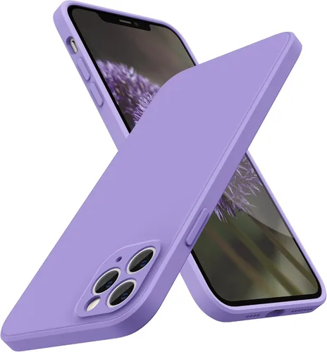 Miniatura 9 de SURPHY Funda de diseño para iPhone 11 Pro Max con protección para cámara, diseño de borde recto, silicona líquida delgada, piedra