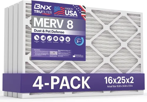 Miniatura 17 de BNX TruFilter - Filtro de aire MERV 8 de 10 x 30 x 1 pulgadas (paquete de 4) – Fabricado en Estados Unidos – Protección contra el polvo