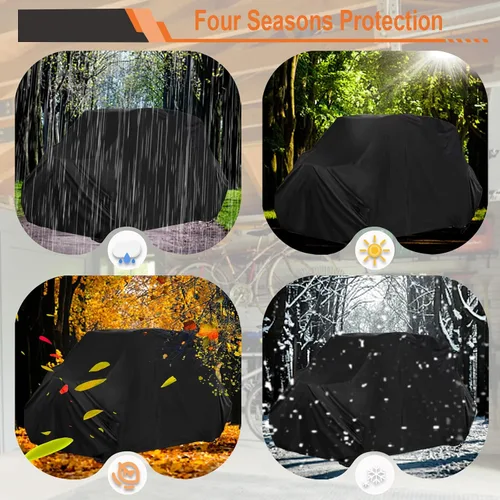 Miniatura 8 de Funda UTV de 4 plazas resistente con cremallera 420D impermeable para Kawasaki Teryx 4 Krx 4 Mule, Polaris RZR 1000 Ranger Crew 570 General 4