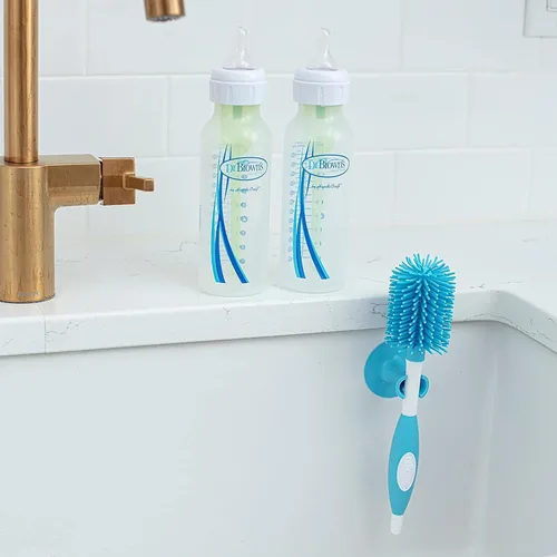 Miniatura 7 de Dr. Brown's Cepillo para botellas de tacto suave, azul