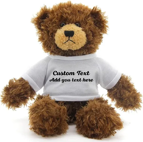 Miniatura 16 de Oso Brandon de chocolate personalizado – Juguete de peluche personalizado de 12 pulgadas – Regalo perfecto de oso personalizado para graduación, San