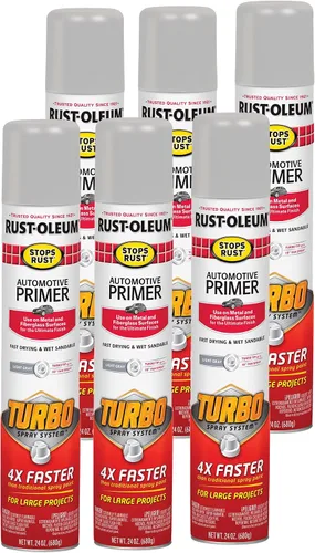 Miniatura 10 de Rust-Oleum 2081830 - Spray de imprimación para automóvil que detiene el óxido, 12 onzas, gris claro plano