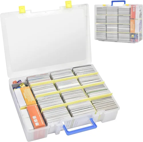 Miniatura 9 de Xuerdon Caja de Almacenamiento de Tarjetas Coleccionables, Estuche Organizador para 2300+ Cartas de Juego Compatible con PM TCG/para Yugioh