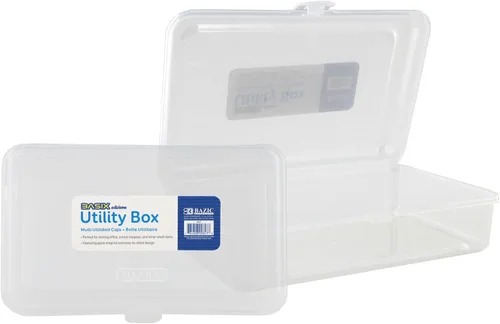 Miniatura 9 de BAZIC PRODUCTS Basix - Caja multiusos para escritorio, oficina, escuela, caja de 24 unidades Claro