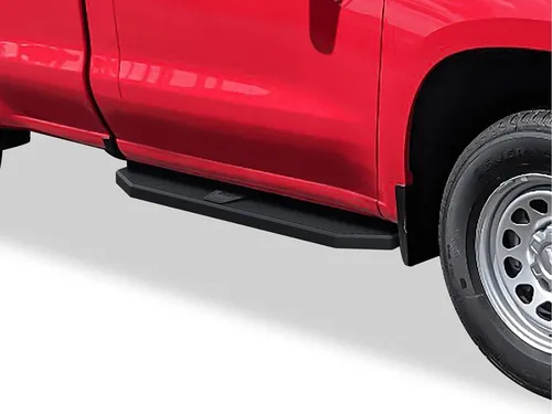 Miniatura 8 de APS Estribos negros compatibles con Chevy Silverado GMC Sierra 1500 2019-2025 Regular Cab y Silverado 1500 LTD Sierra 1500 LD 2022 y 2500 3500