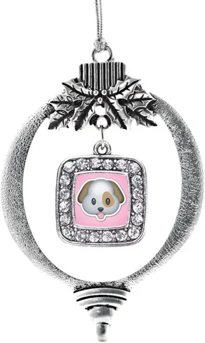 Miniatura 181 de Inspired Silver - Nana púrpura - Adorno de Navidad plateado - Adorno cuadrado para árbol de Navidad con circonita cúbica - Decoración colgante