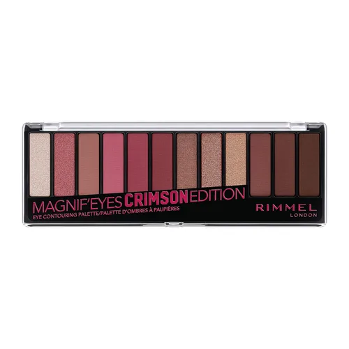 Miniatura 5 de Rimmel London Magnif'Eyes Paleta de sombras de ojos, 12 tonos, fórmula mezclable, versátil, 010, tormenta eléctrica, 0.5 onzas