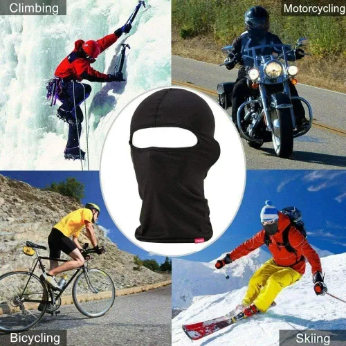 Miniatura 6 de Paquete de 3 pasamontañas con un agujero, máscara de esquí de verano, para refrescar el sudor, protector UV, gorra de cara completa, bufanda