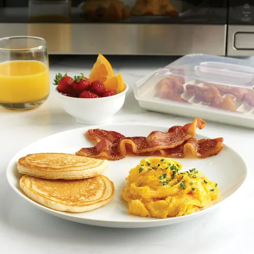 Miniatura 4 de Nordic Ware Estante para tocino con tapa, 10.25x8x2 pulgadas
